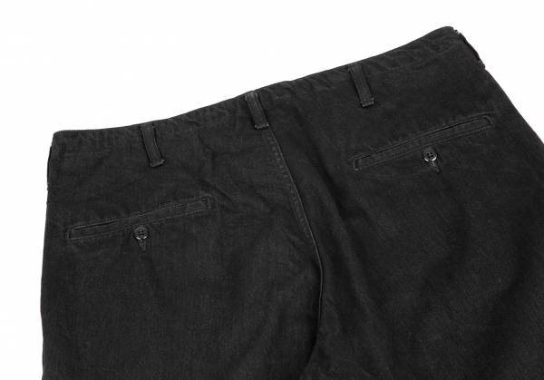 BLACK Scandal Yohji Yamamoto Flap Pocket Design Jean Pants 