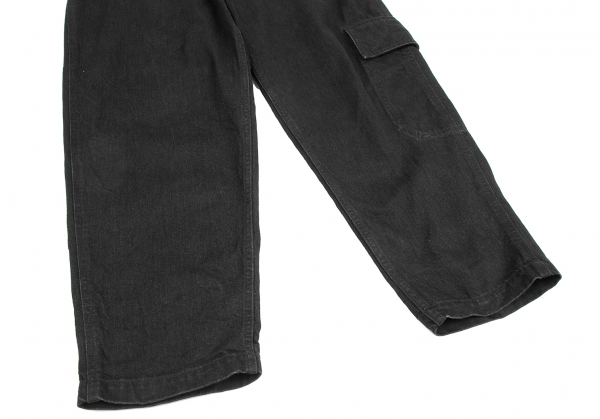 BLACK Scandal Yohji Yamamoto Flap Pocket Design Jean Pants 