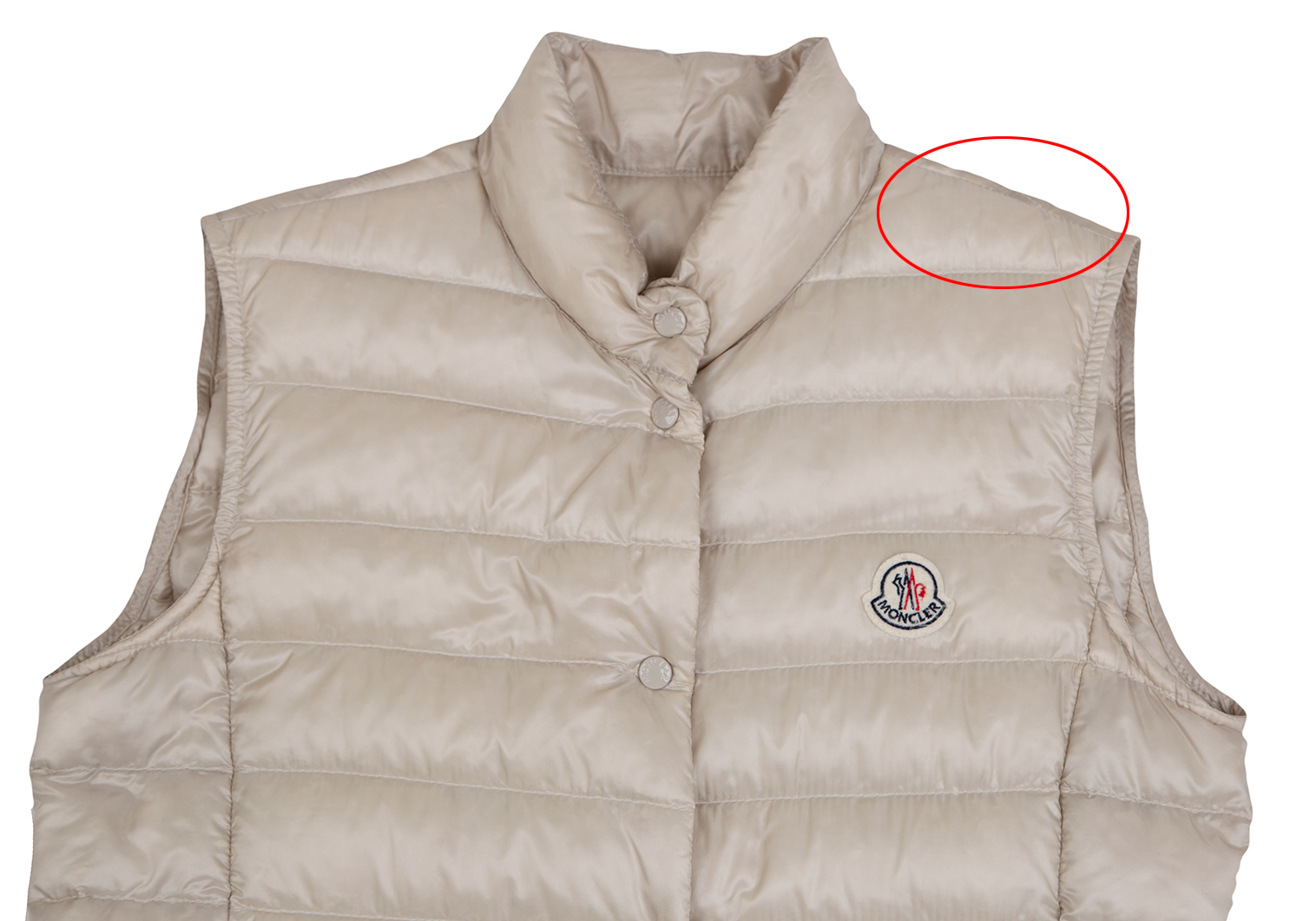 モンクレールMONCLER リアーネ パッカブルダウンベスト ベージュ2