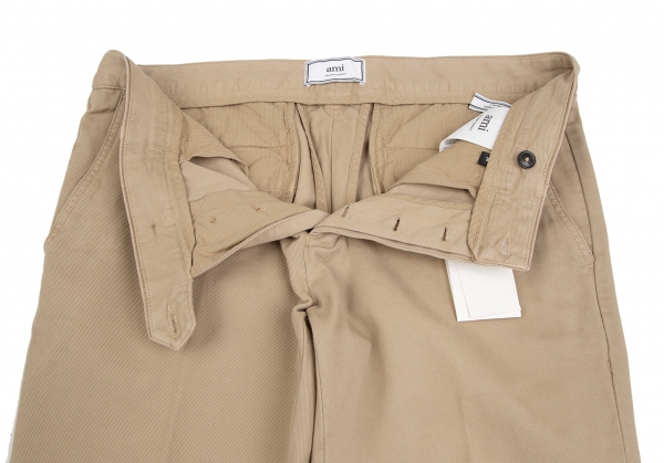 AMI Alexandre Mattiussi Cotton Twill Tapered Pants (Trousers
