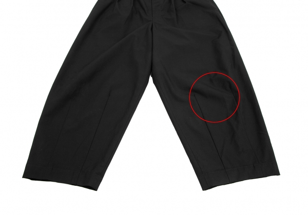COMME des GARCONS HOMME Cotton Two Tuck Pants (Trousers) Black M | PLAYFUL