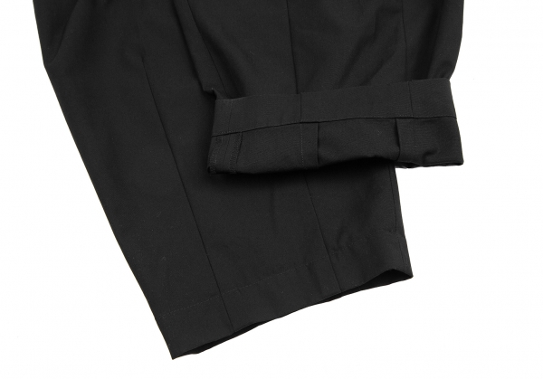 COMME des GARCONS HOMME Cotton Two Tuck Pants (Trousers) Black M 