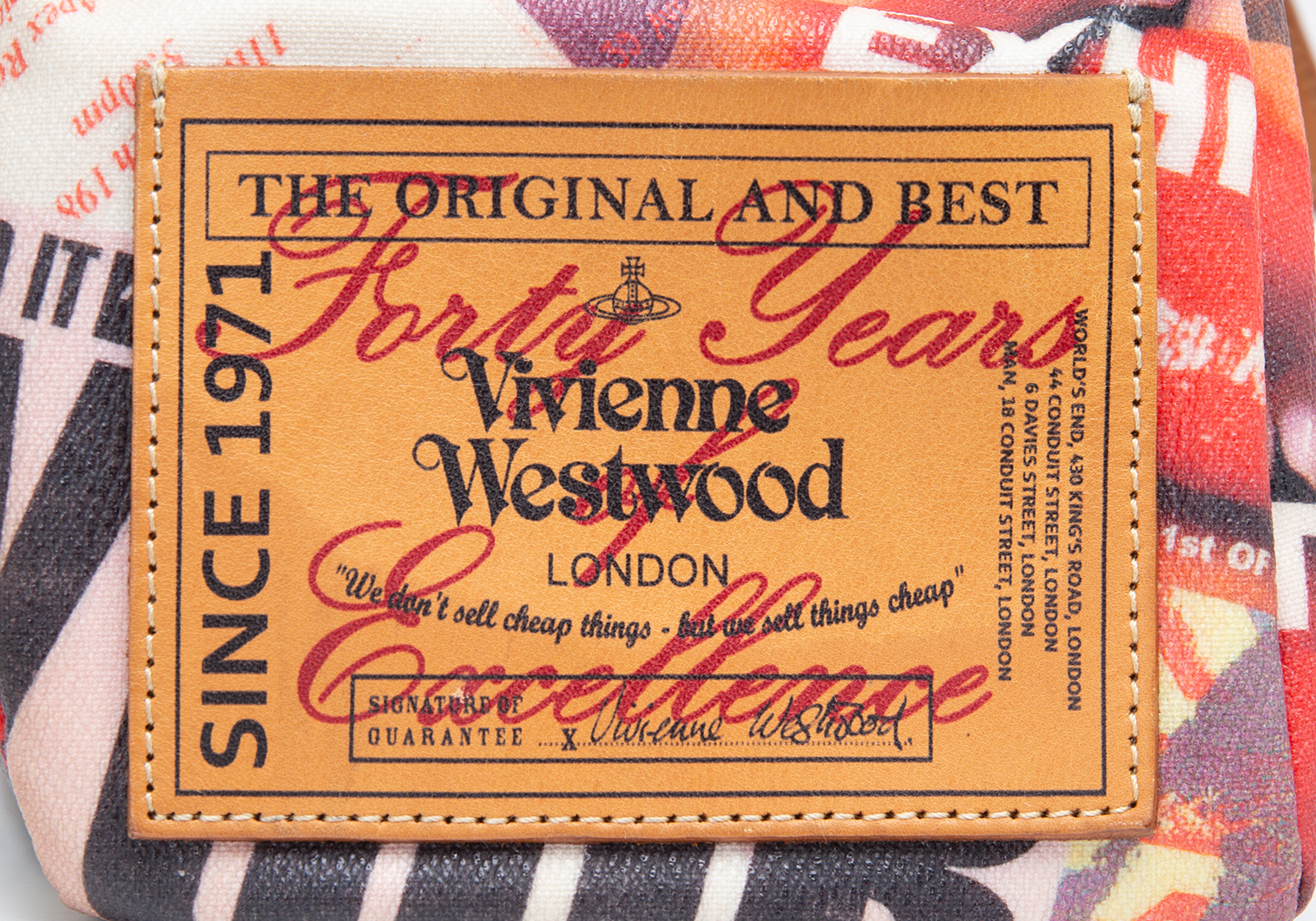 ヴィヴィアンウエストウッドVivienne Westwood 40周年 PVCプリント ...