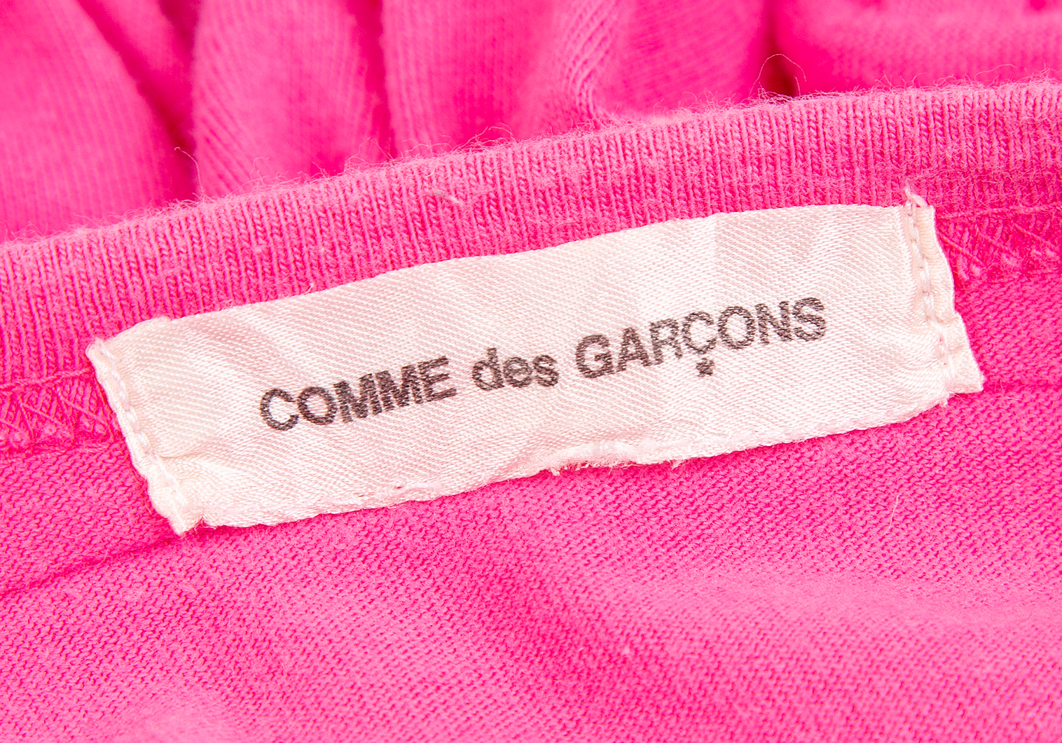 コムデギャルソンCOMME des GARCONS ドローコード装飾スリーブTシャツ