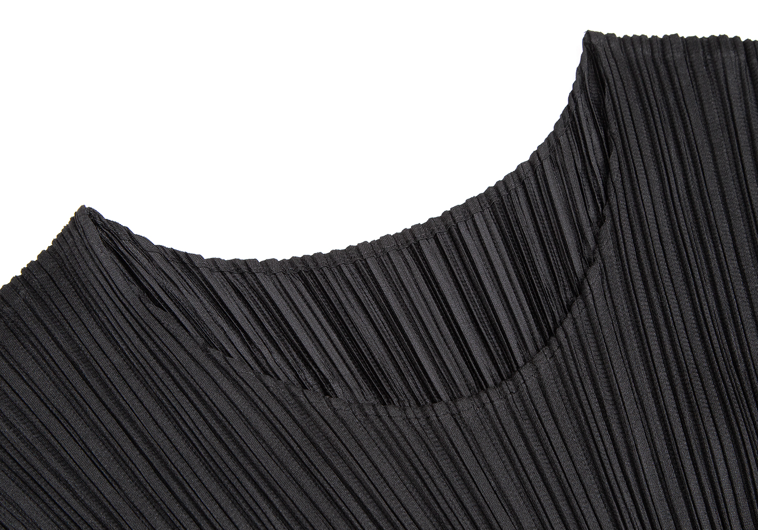 【美品】プリーツプリーズ　ドローコード付きロングスカート　変形　しぼり　3 黒黒ブラック
