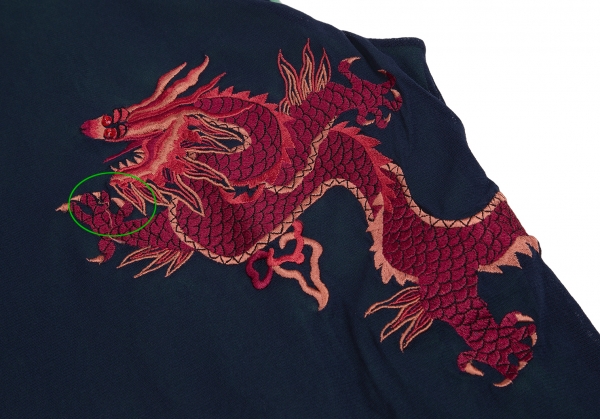 VIVIENNE TAM Dragon Embroidery Turtleneck Mesh Sleeveless Shirt ...