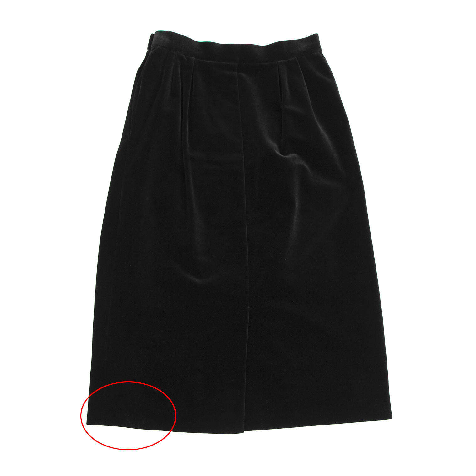 ベルベット スカート サンローラン M - ひざ丈スカート