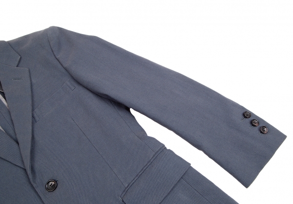 COMME des GARCONS HOMME PLUS Cotton Linen Tailored Jacket Blue S 