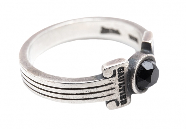 Jean-Paul GAULTIER Stone Ring Silver 7.5 | PLAYFUL