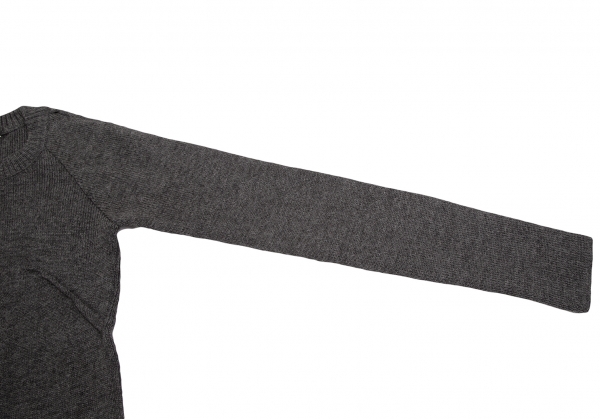 MIU MIU Wool Blended Knit Sweater (Jumper) Grey 38 | PLAYFUL