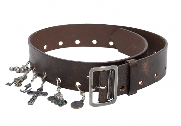 Jean-Paul GAULTIER Charm Decoration Belt Brown | PLAYFUL