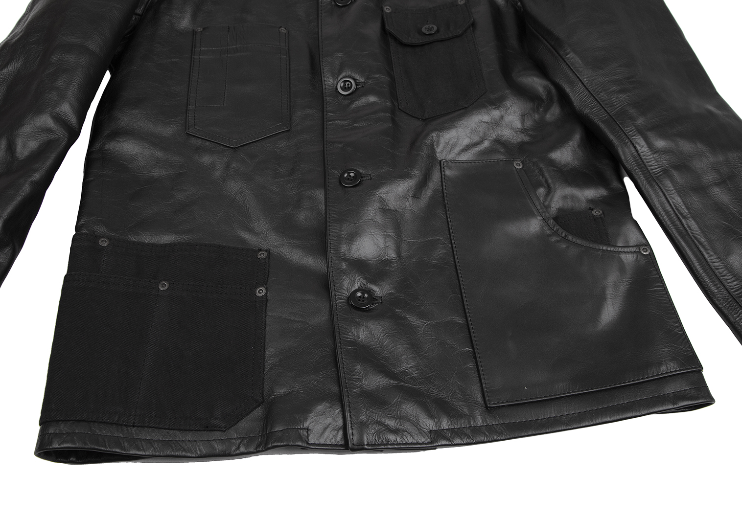 ブラック　コムデギャルソン　ナンバーリング　オーバサイズジャケット