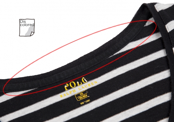 Ralph Lauren Stripe V neck T Shirt second hand / selling