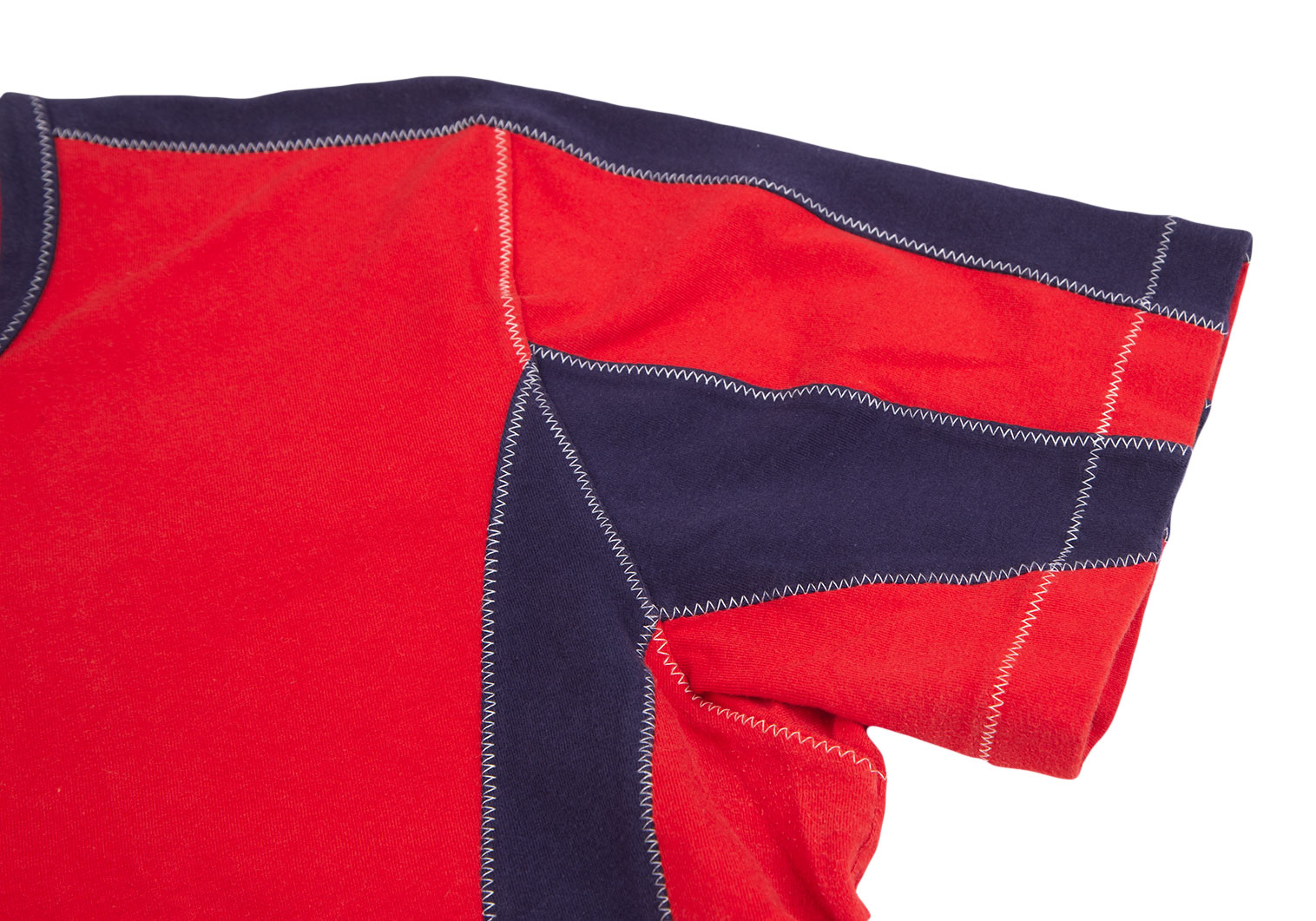 ISSEY MIYAKE パンツ（その他） 2(M位) 赤x紺x白等(総柄)あり外ポケット2透け感