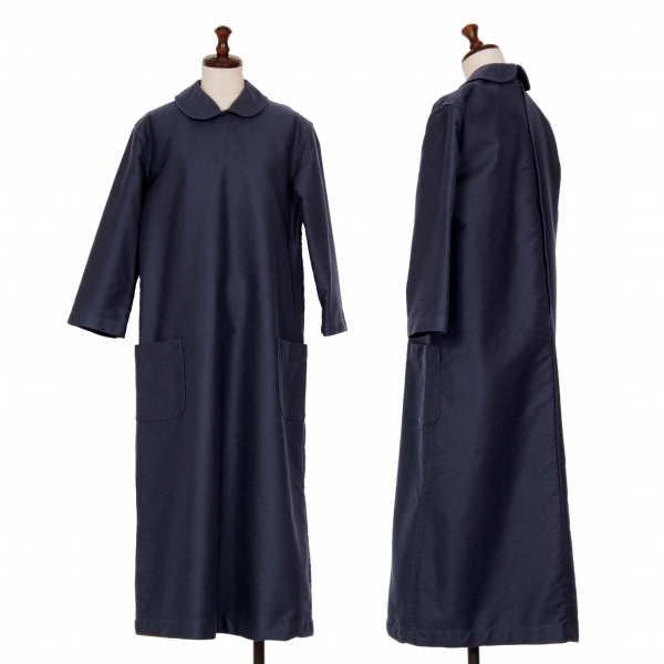COMME des GARCONS Bleu de Paname Washed Cotton Dress Navy M
