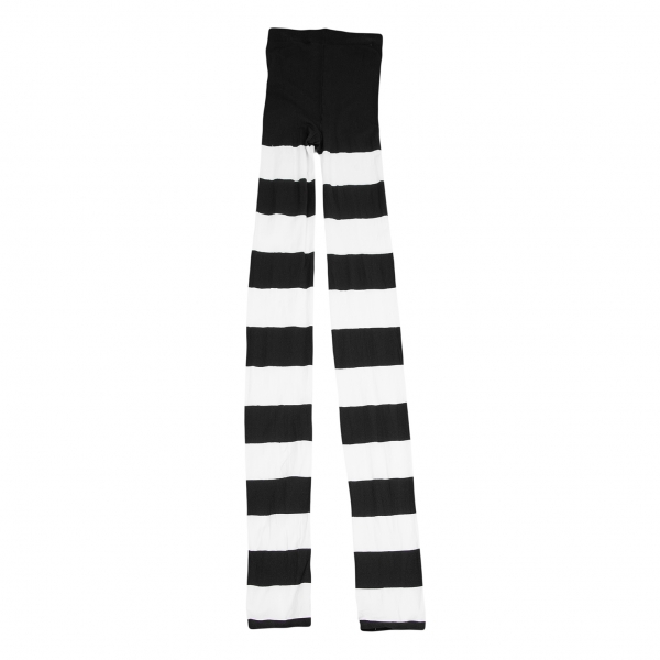Black and White Checker Stripe Legging