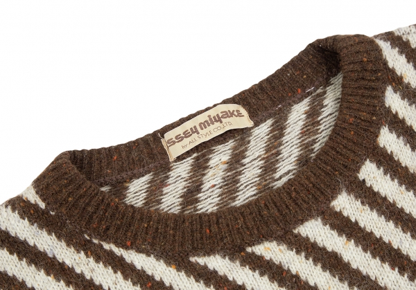 ISSEY MIYAKE MEN Pattern Switching Design Knit Sweater (Jumper 