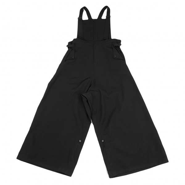 Yohji Yamamoto NOIR Wool Gabardine Overalls (Dungarees) Black 2 ...