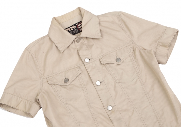 Jean Paul GAULTIER PARIS Short Sleeve Safari Jacket Beige 48 | PLAYFUL