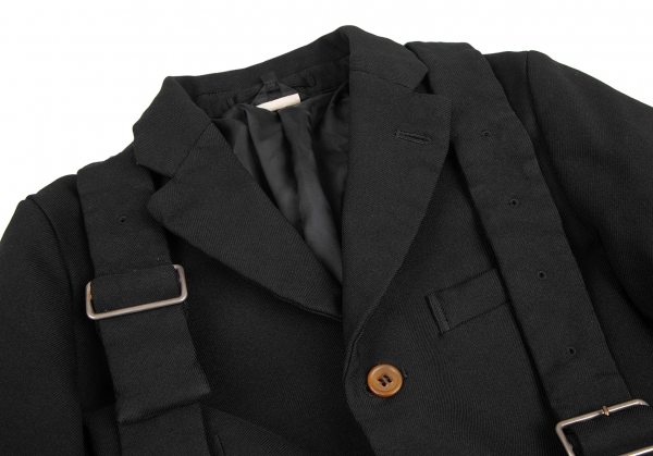 COMME des GARCONS Strap Cut Off Design 3B Jacket Black S | PLAYFUL