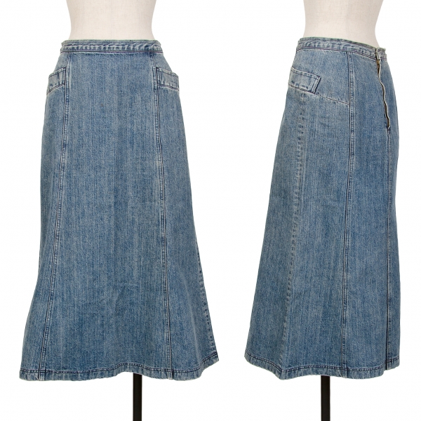tricot COMME des GARCONS Denim A Line Skirt Blue M | PLAYFUL