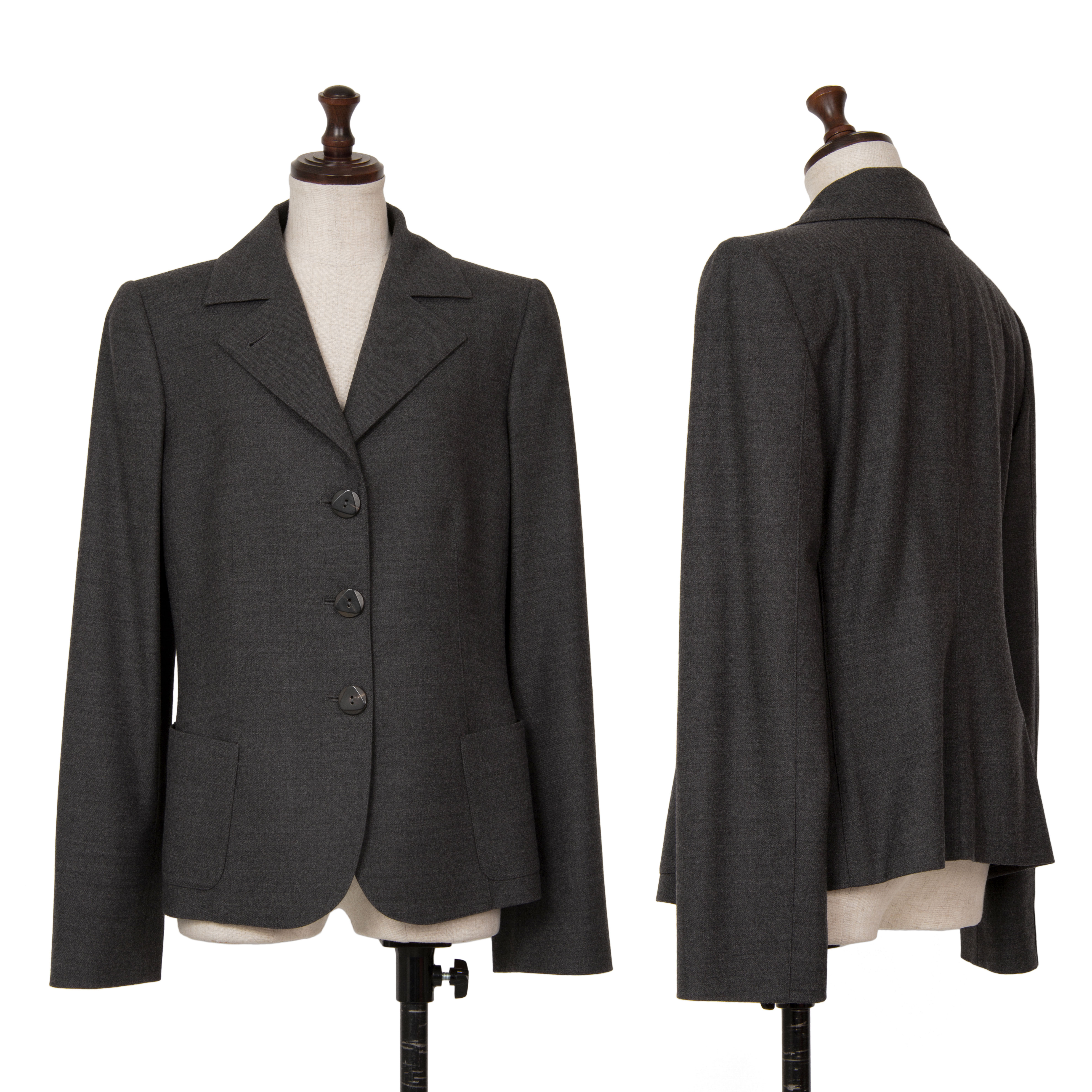 アルマーニ コレツィオーニ 美品 テーラードジャケット ウール 茶色 S50cm身幅