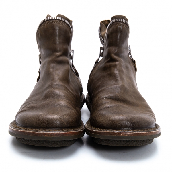 trippen Zipper Short Boots Brown 36 | PLAYFUL