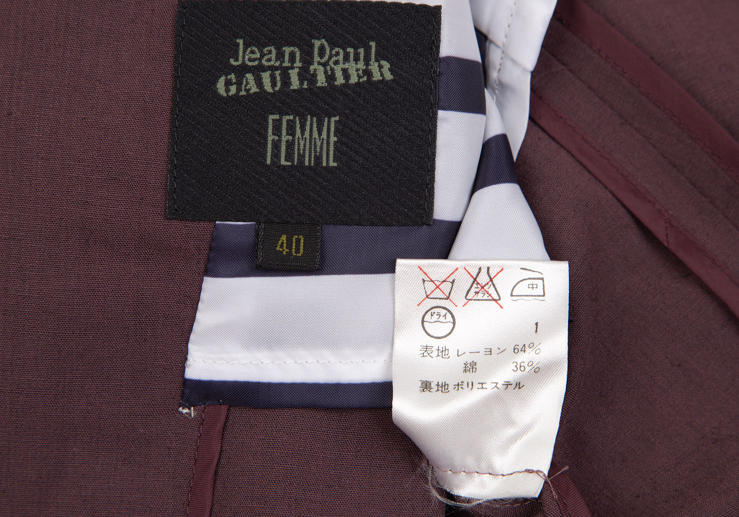 ジャンポールゴルチエ ファムJean Paul GAULTIER FEMME レーヨン