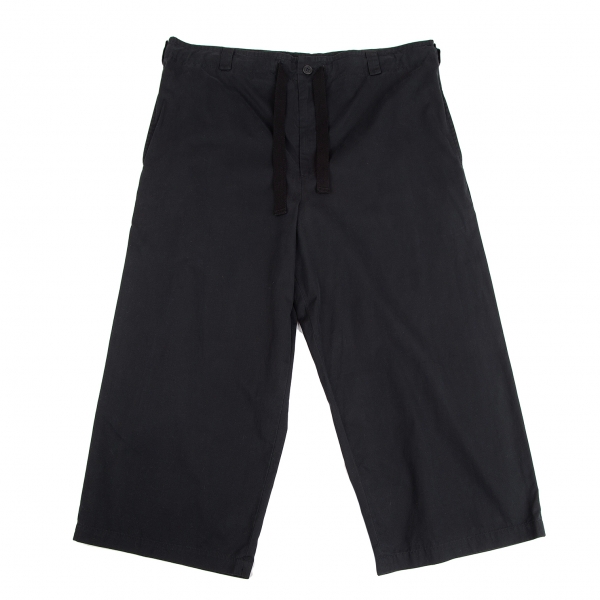 Y's Cotton Waist Drawcord Pants (Trousers) Black S-M