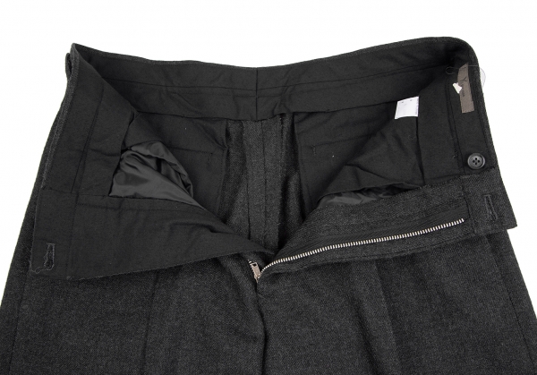 Men Baggy Tweed Pants Thick Wool Blend Formal Suit Straight Trousers  Vintage | eBay