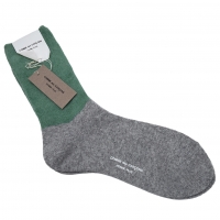  COMME des GARCONS HOMME PLUS Bi-color Socks Grey,Green 