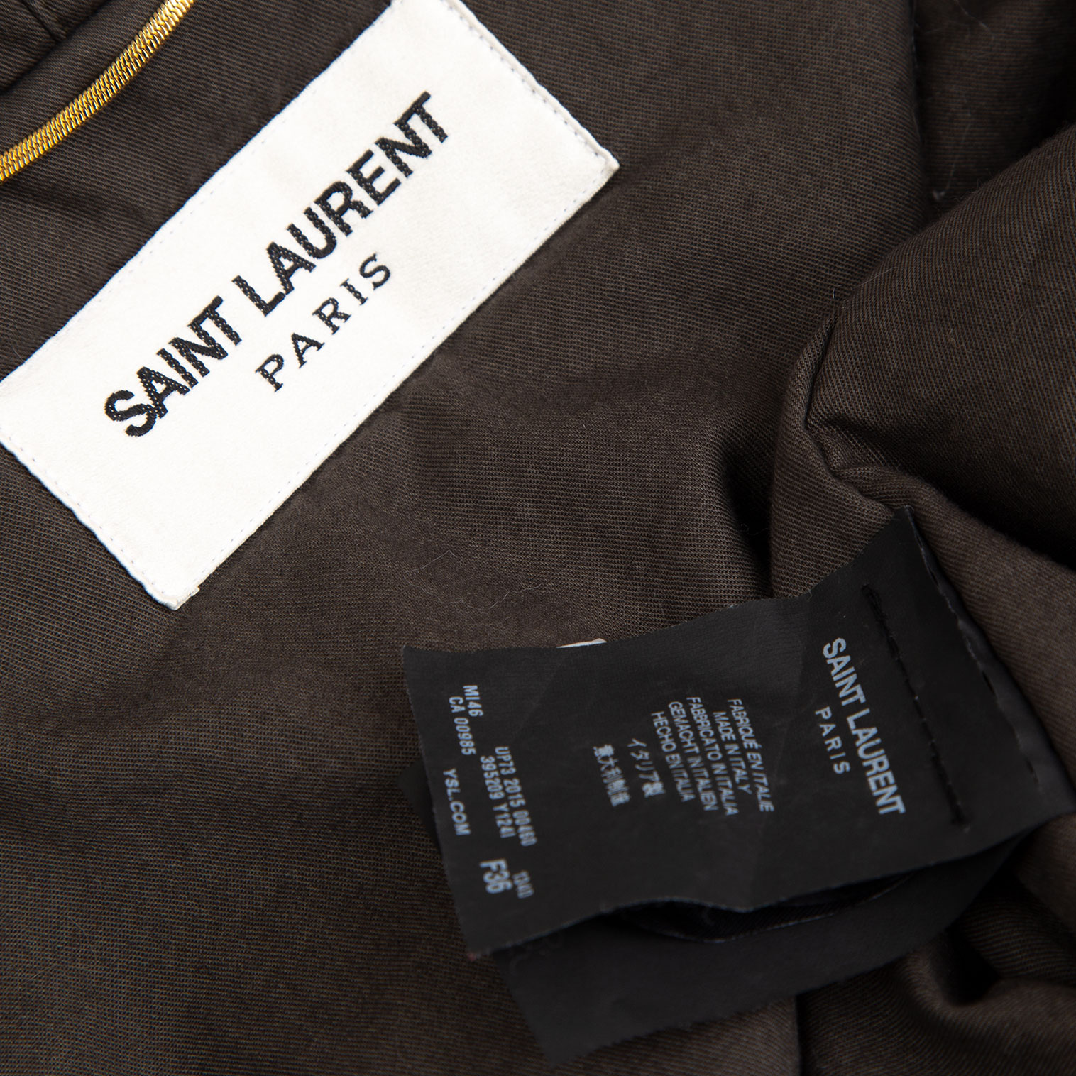 サンローラン・パリ ジャケット ツイード レディースサイズ36 SAINT LAURENT PARIS シルバー 黒