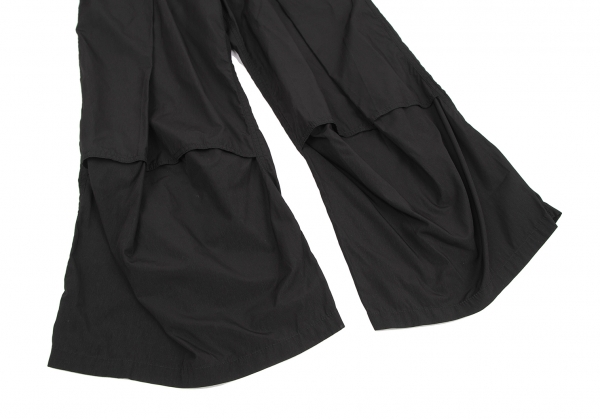 Y's Tuck Design Wide Pants (Trousers) Black 1 | PLAYFUL