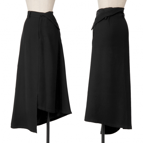LIMI feu Poly Asymmetry Skirt Black 2