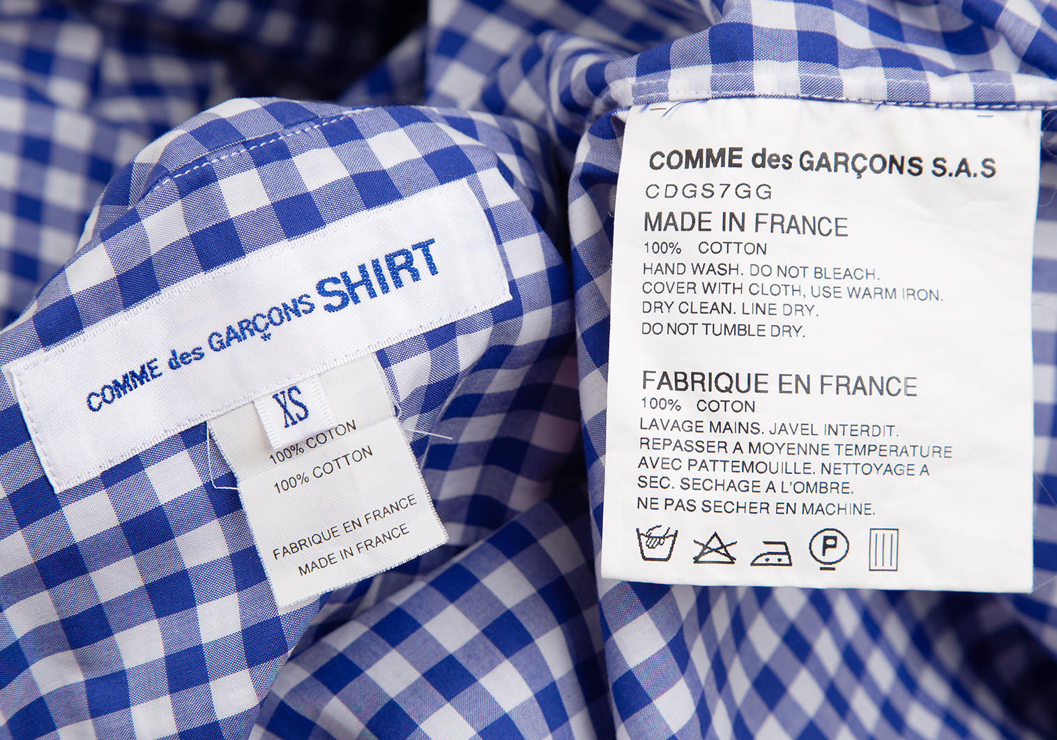 COMME des GARCONS コムデギャルソン 半袖シャツ SHIRT フランス製