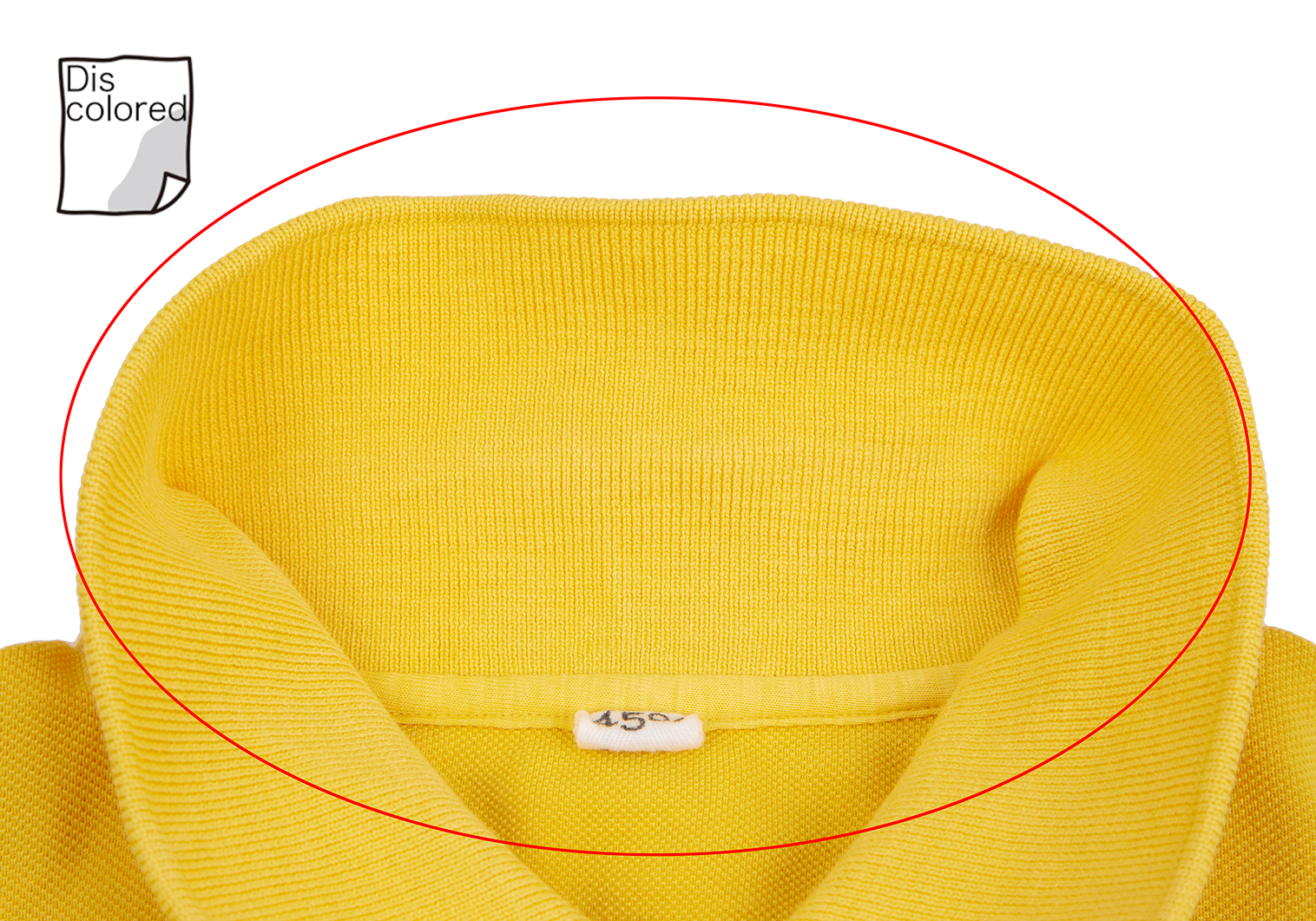 45rpm スーピマカノコの33色四角 ポイント刺繍長袖ポロシャツ 黄4
