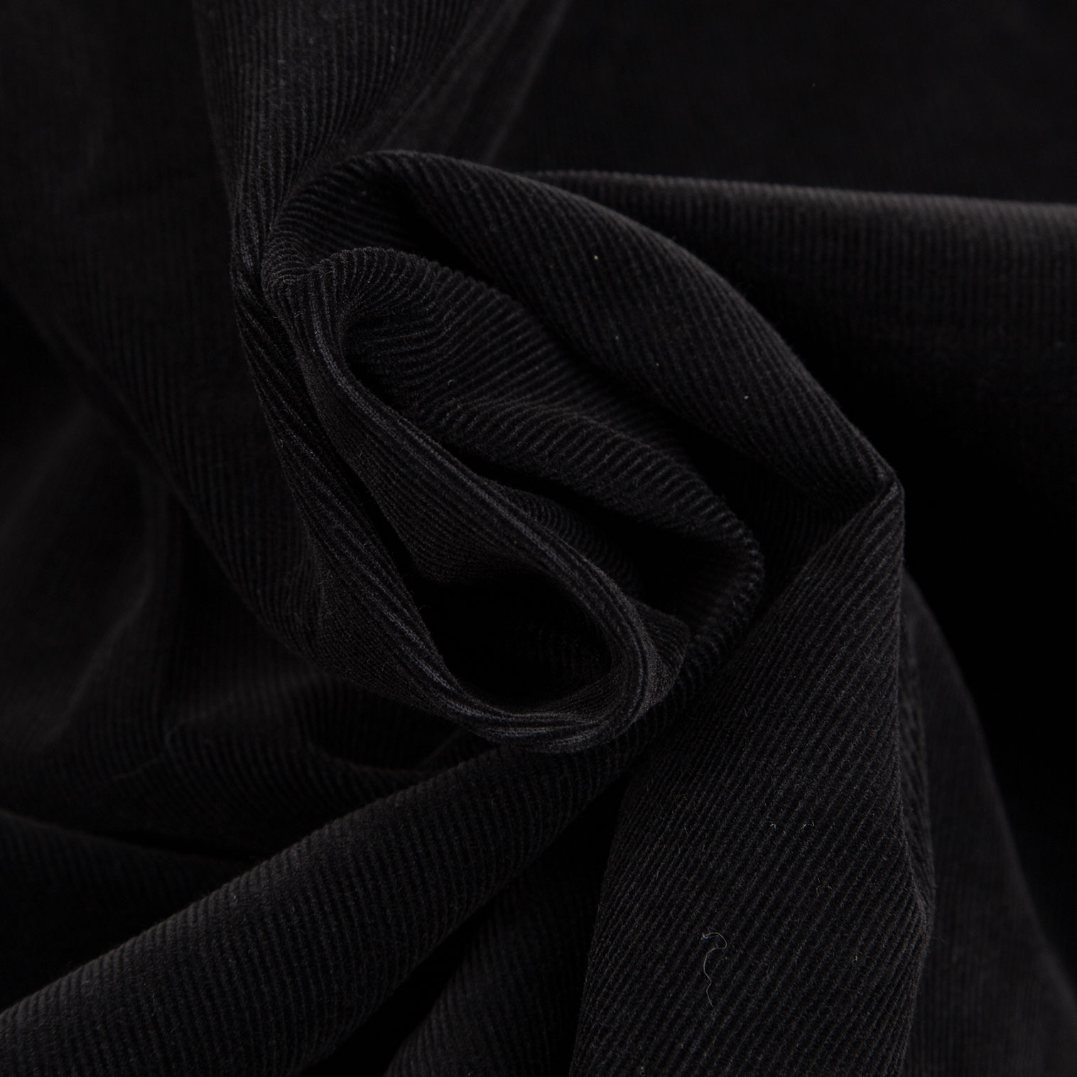 ワイズY's サイドポケットコーデュロイスカート 黒3