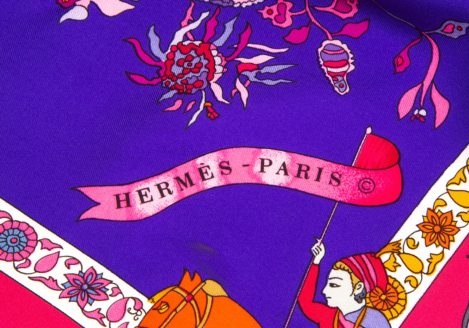 エルメス HERMES カレ90 スカーフ 『Ouai aux Fleurs』バンダナ/スカーフ