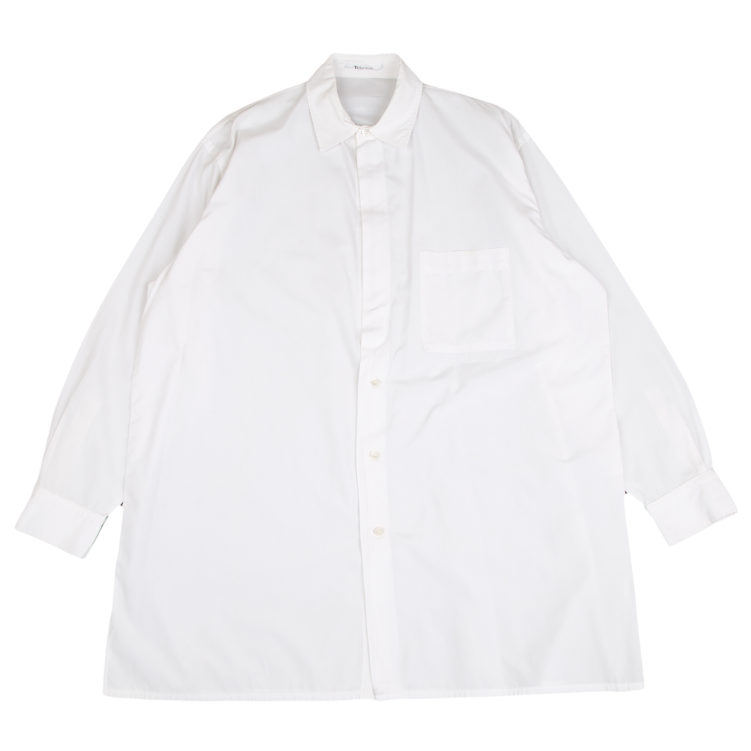 SALE定番ワイズ フォーメン：カフスボタン対応 長袖 シャツ 4 （ ヨウジヤマモト Y\'s for Men Yohji Yamamoto Striped Shirt 4 Navy 長袖シャツ