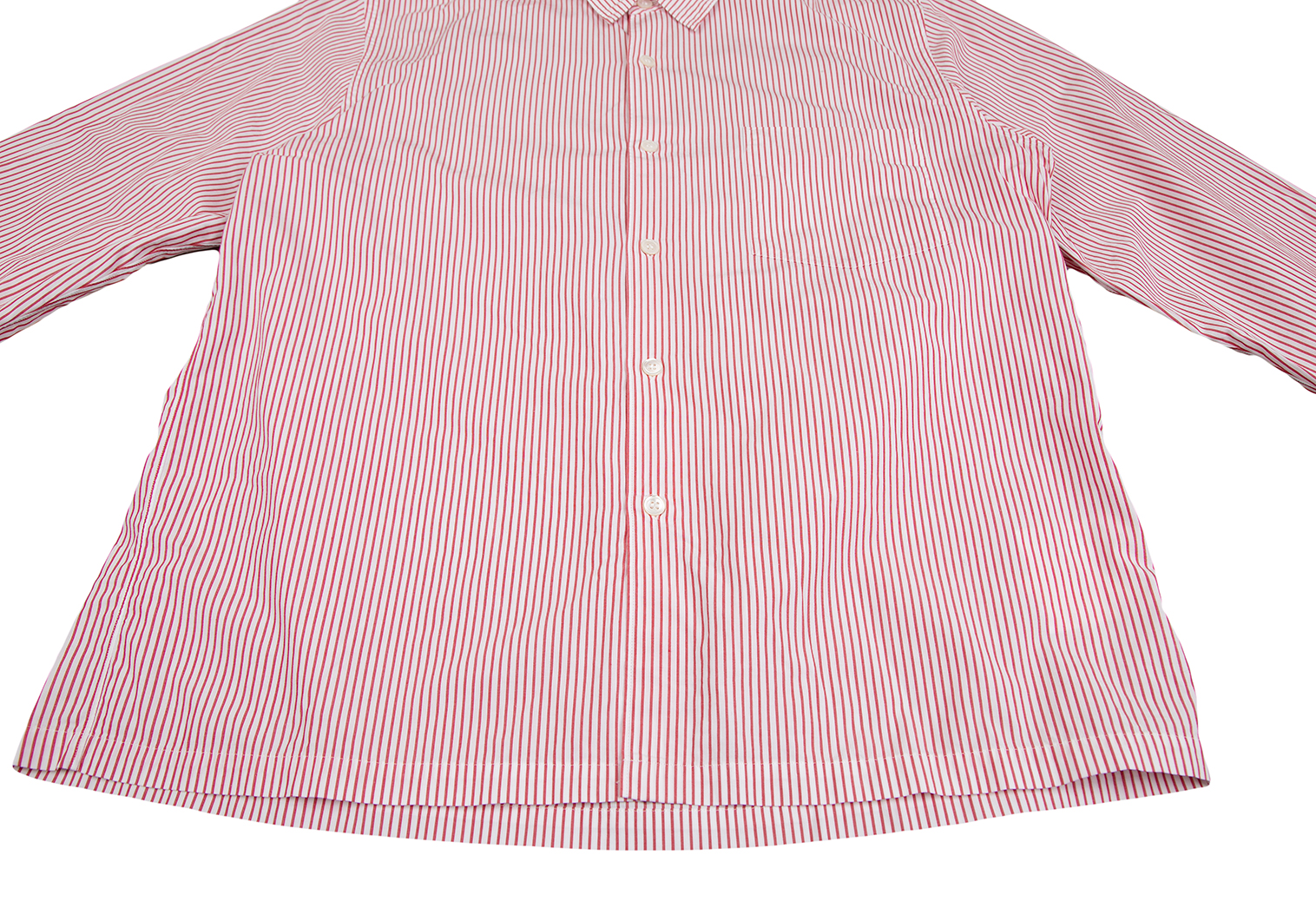 国内正規美品 コムデギャルソン ピンク ウール コットン シャツ ブラウス サイズＳ トップス