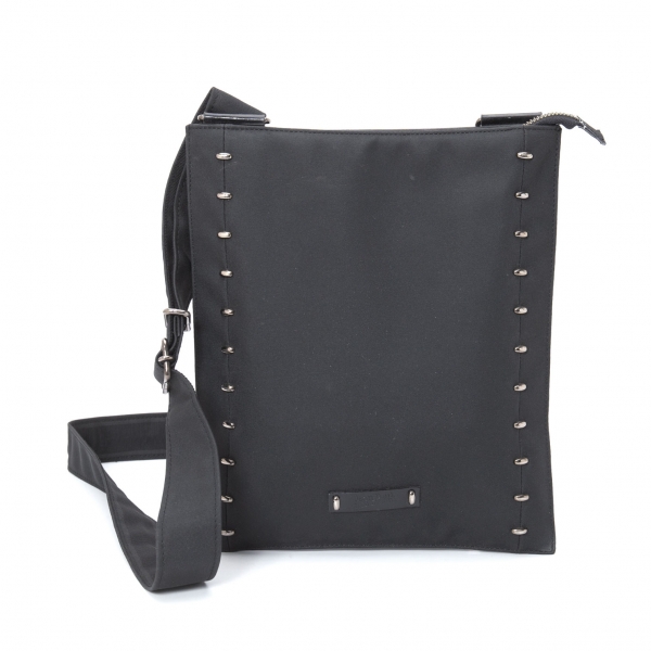 Jean Paul GAULTIER Studs Design Shoulder Bag Black | PLAYFUL