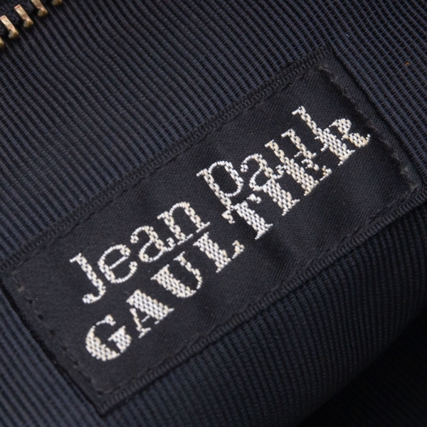 Jean Paul GAULTIER Studs Design Shoulder Bag Black | PLAYFUL
