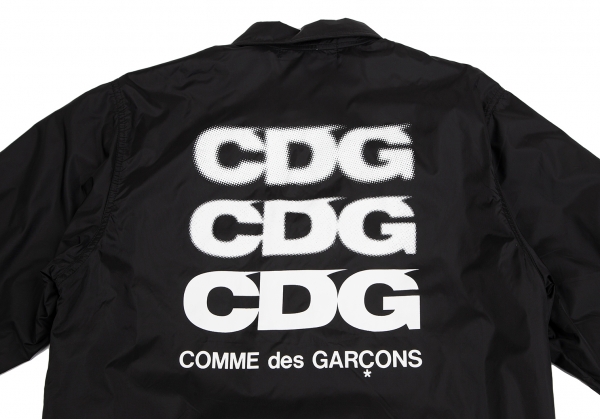 GOOD DESIGN SHOP COMME des GARCONS Printed Coach Jacket Black S 