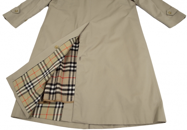 Burberrys' Check Liner Balmacaan Coat Beige S-M | PLAYFUL