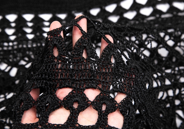 tricot COMME des GARCONS See-through Crochet Knit Top (Jumper 