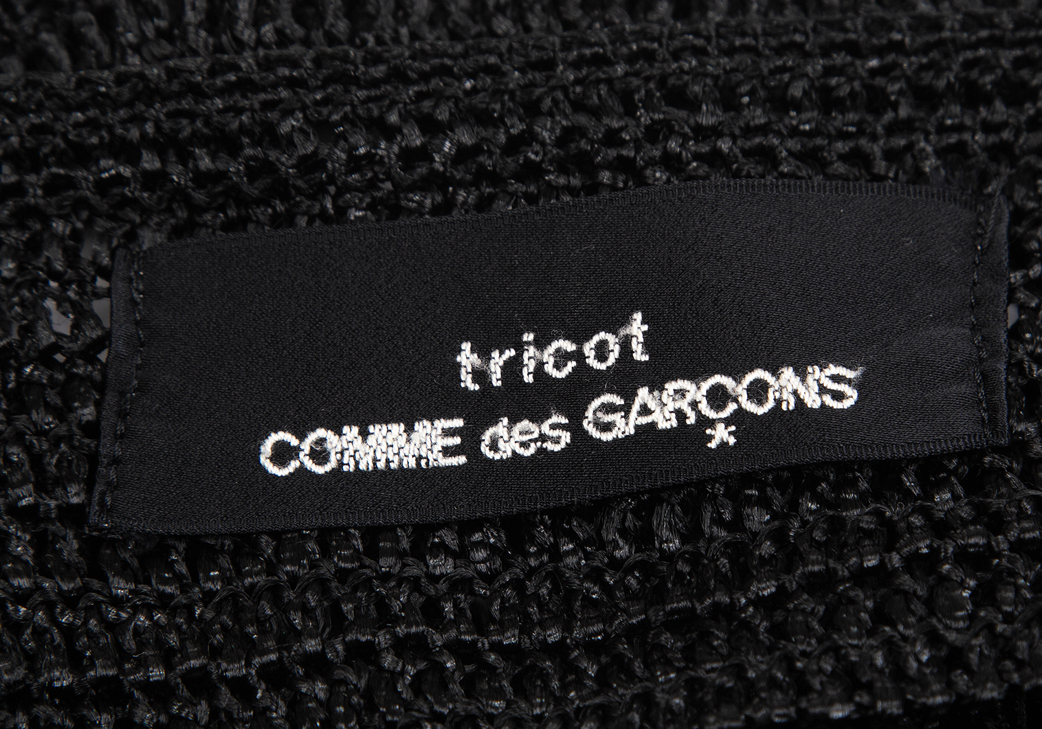 トリココムデギャルソンtricot COMME des GARCONS かぎ編みシースルー 