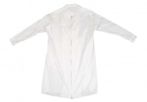 Yohji Yamamoto POUR HOMME Back Zip Layered Long Sleeve Shirt White 