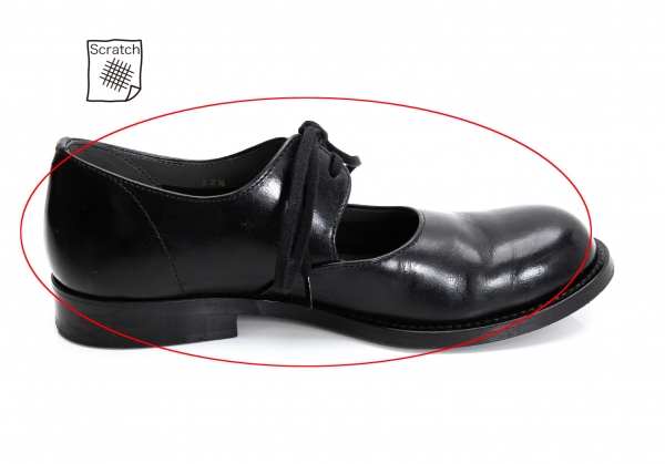 COMME des GARCONS Lace up Leather Shoes Black US About 5.5 | PLAYFUL