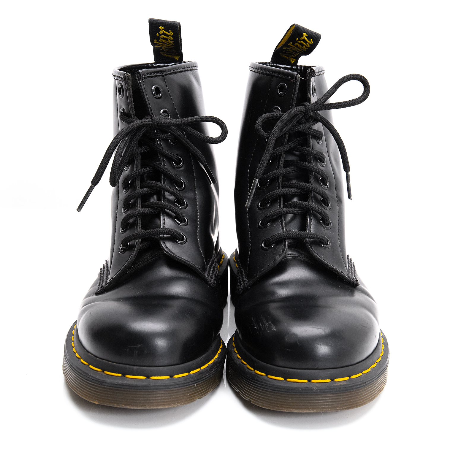 ドクターマーチンDr.Martens ガラスレザー1460 8ホールブーツ 黒UK6