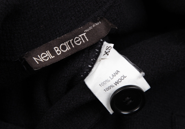 Neil Barrett Double Breast Knit Jacket Black XS | PLAYFUL